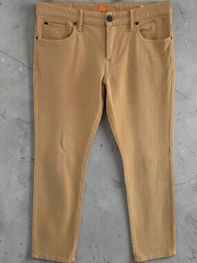 Hugo Boss Orange Mens Slim-Fit Tan Chino Pants Casual Modern Design